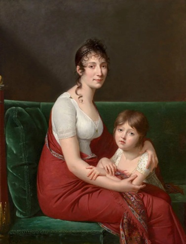 Madame Catherine Joséphine Müller and her Daughter Joséphine Louise Eugénie, 1803 (Robert Lefèvre) (1755-1830) Crocker Art Museum, Sacramento, CA, 
2018.66